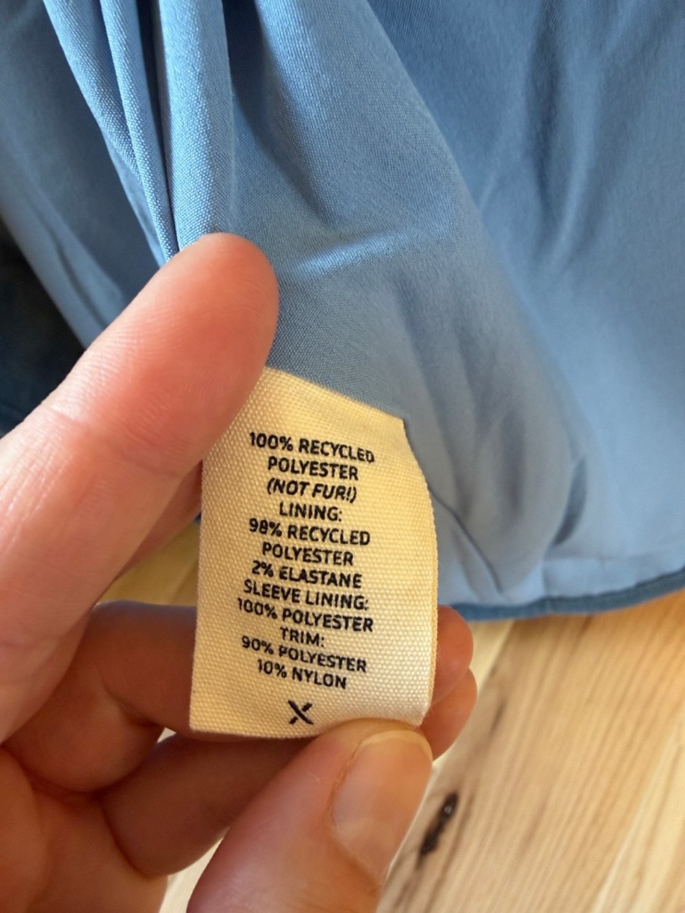 Alex Mill Light Blue Sherpa Button-Up Jacket - Picture 4 of 5